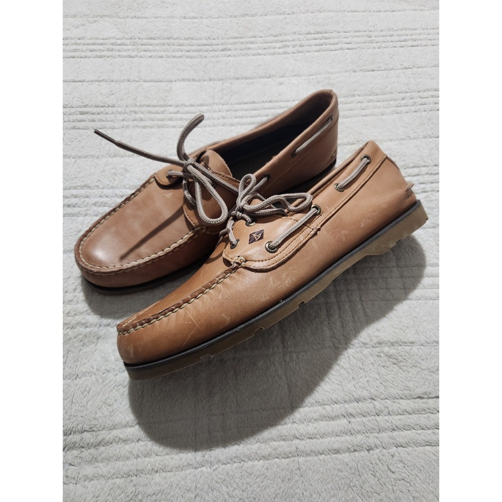 SPERRY Men's Size 10 XW Authentic Original 2 Eye Boat Shoes Sahara‎ NWOB